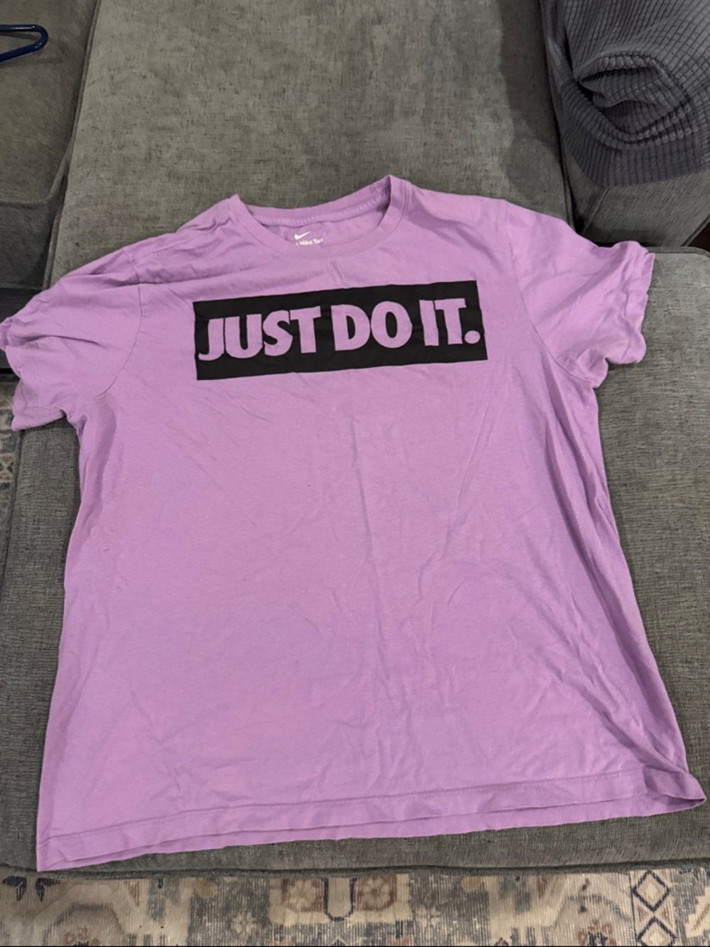 Nike Lavender Graphic 'JUST DO IT.' Tee